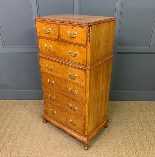 Burr Walnut Tallboy