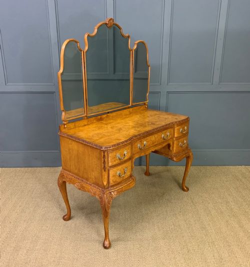 Burr Walnut Dressing Table