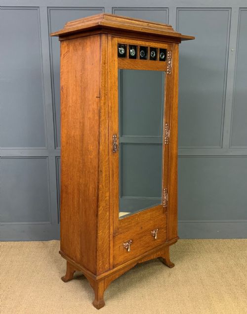 Arts and Crafts Oak Wardrobe