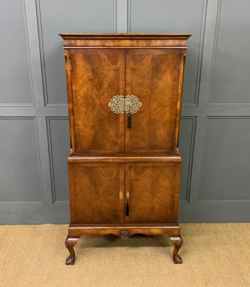 Burr Walnut Cocktail Cabinet