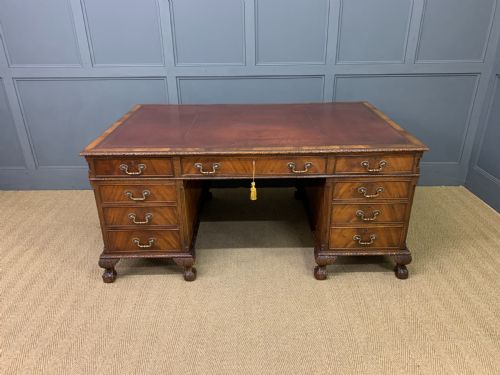 fig 1. Maple and Co Mahogany Partners Desk