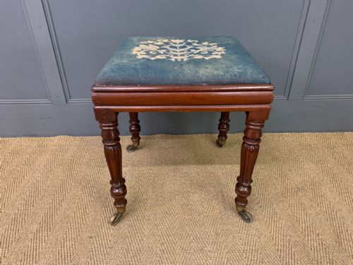Early Victorian Mahogany Stool
