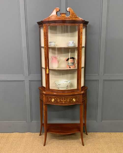 Edwards and Roberts Inlaid Mahogany Display Cabinet