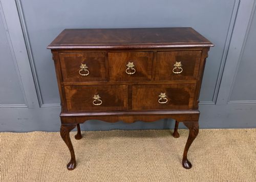Queen Anne Style Burr Walnut Chest