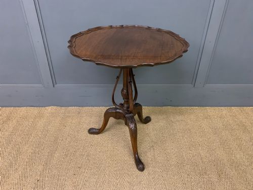 Mahogany Tripod Lamp Table