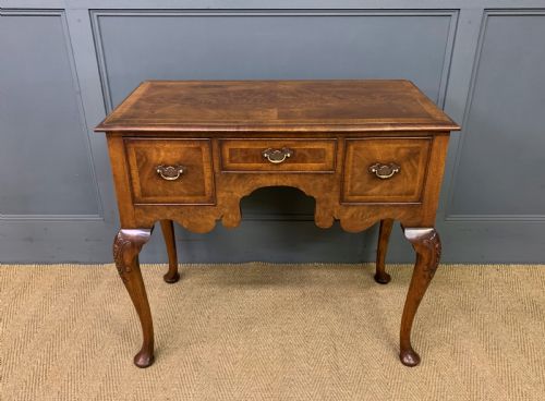 Burr Walnut Lowboy