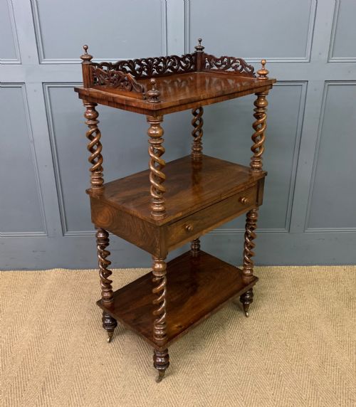 Victorian Rosewood 3 Tier Whatnot