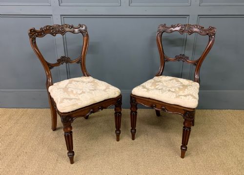 Gillows Pair of Victorian Rosewood Chairs
