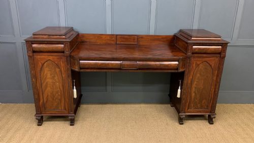 Regency Flame Mahogany Pedestal Sideboard