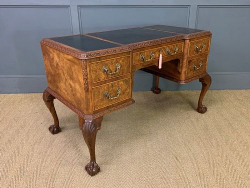 Burr Walnut Writing Desk