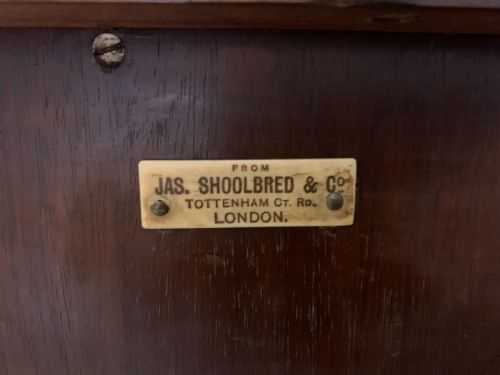 fig 1. Inlaid Mahogany Display Cabinet by Jas Shoolbred