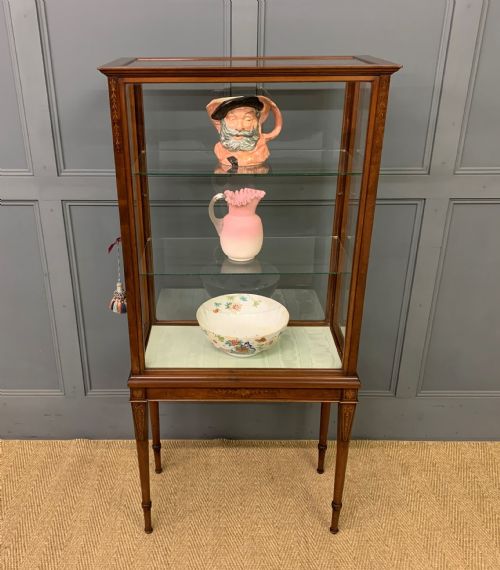 Inlaid Mahogany Display Cabinet
