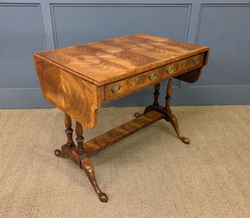 Burr Walnut Sofa Table