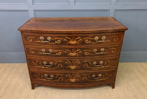 Gillows Georgian Inlaid Mahogany Chest of Drawers