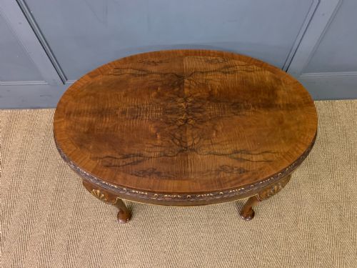 fig 2. Burr Walnut Coffee Table by Waring and Gillow