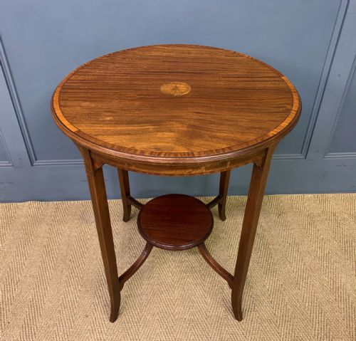 Edwardian Inlaid Mahogany Occasional Table