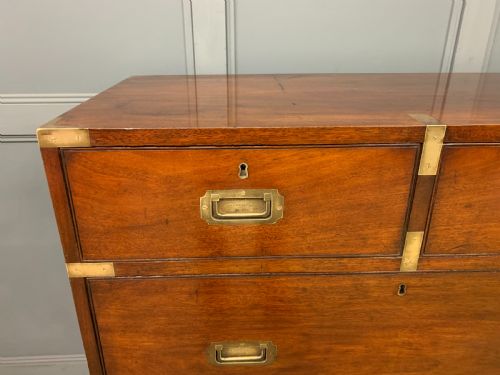 fig 3. Victorian Secretaire Military Chest by H Pratt of New Bond Street, London