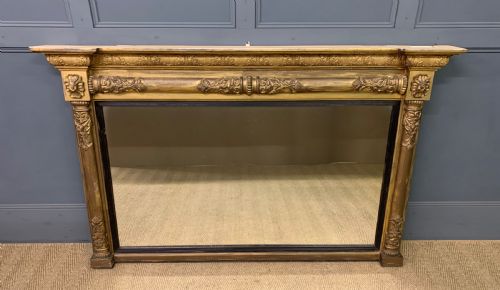 Regency Period Gilt Overmantle Mirror