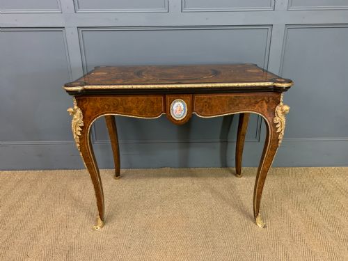 FINE QUALITY 19TH CENTURY CARD TABLE - ADDITIONAL PHOTO 2