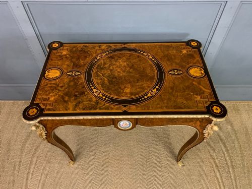 FINE QUALITY 19TH CENTURY CARD TABLE - ADDITIONAL PHOTO 1