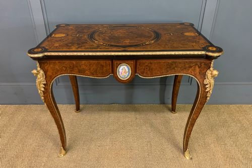 FINE QUALITY 19TH CENTURY CARD TABLE - ADDITIONAL PHOTO 4