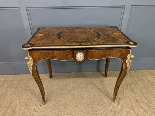 FINE QUALITY 19TH CENTURY CARD TABLE - ADDITIONAL PHOTO 12
