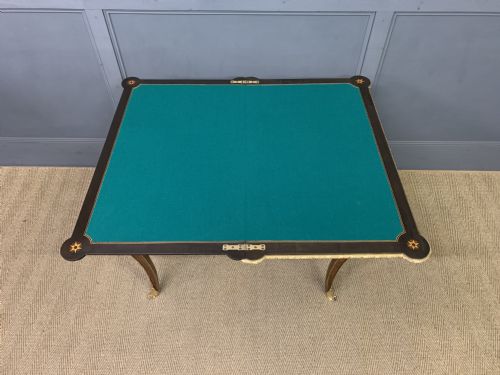 FINE QUALITY 19TH CENTURY CARD TABLE - ADDITIONAL PHOTO 21