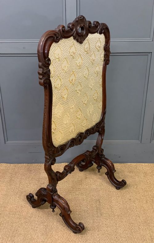 Victorian Rosewood Firescreen