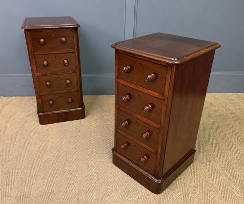 Pair of Victorian Mahogany Bedside Chests