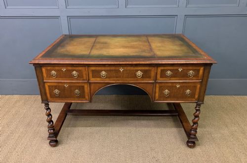 Burr Walnut Writing Desk