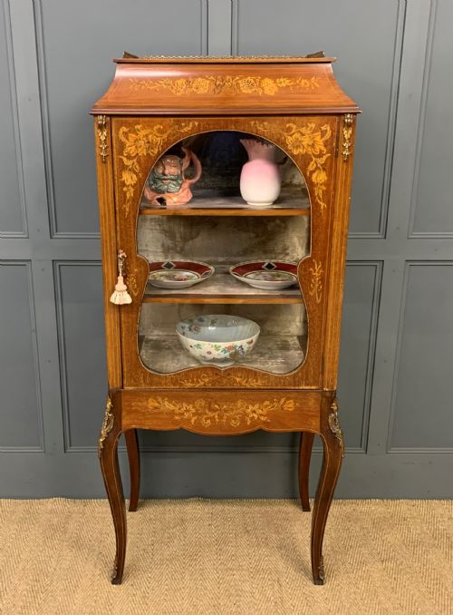 Inlaid Mahogany Vitrine