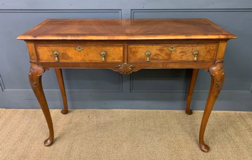 Burr Walnut Console Table