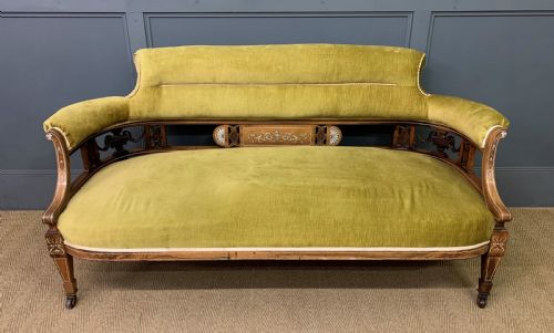 Inlaid Rosewood Settee
