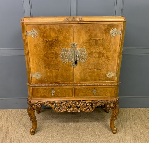 Burr Walnut Cocktail Cabinet
