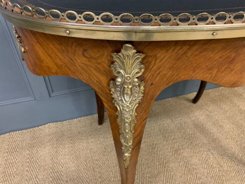 VICTORIAN KIDNEY SHAPED ROSEWOOD WRITING TABLE - ADDITIONAL PHOTO 15