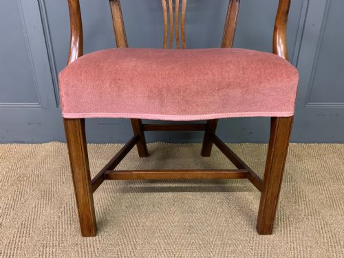 PAIR OF GEORGIAN MAHOGANY ARMCHAIRS - ADDITIONAL PHOTO 9