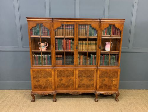 fig 1. Shapland and Petter Burr Walnut Bookcase