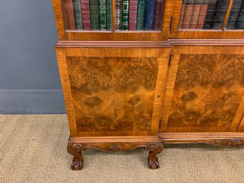 fig 5. Shapland and Petter Burr Walnut Bookcase