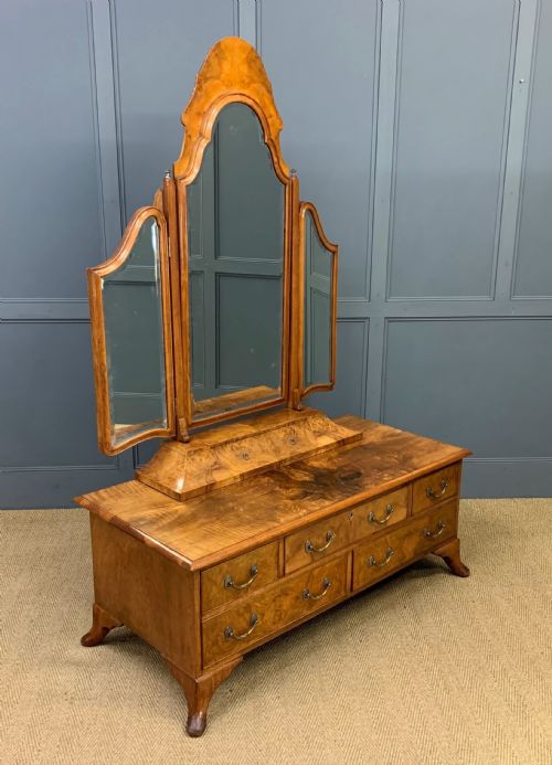 Maurice Adams Burr Walnut Dressing Table