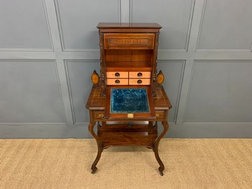 INLAID ROSEWOOD BONHEUR DU JOUR - ADDITIONAL PHOTO 10