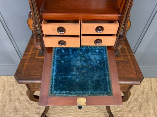 INLAID ROSEWOOD BONHEUR DU JOUR - ADDITIONAL PHOTO 11