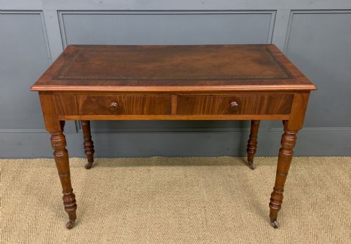 Victorian Mahogany Writing Table by Jas Shoolbred