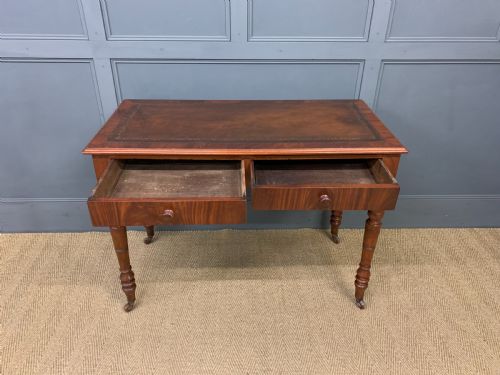 fig 4. Victorian Mahogany Writing Table by Jas Shoolbred