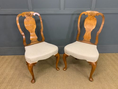 Pair of Walnut Chairs by Maple & Co.