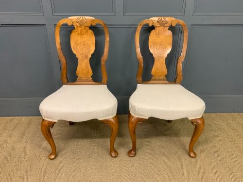 fig 1. Pair of Walnut Chairs by Maple & Co.