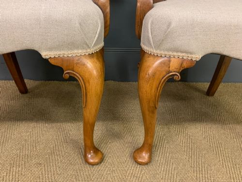 fig 3. Pair of Walnut Armchairs by Maple & Co.