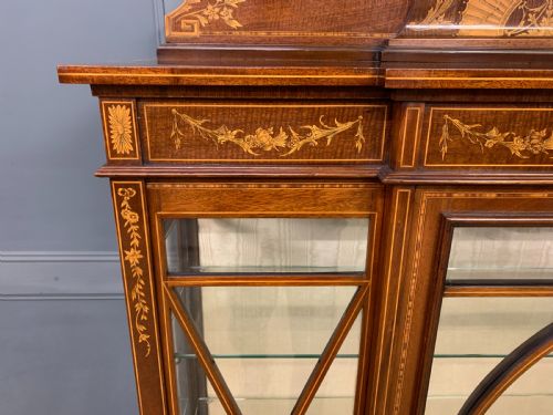 fig 3. Inlaid Mahogany Display Cabinet by Maple & Co.
