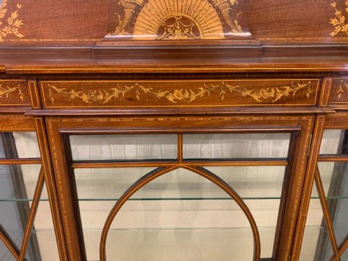 fig 4. Inlaid Mahogany Display Cabinet by Maple & Co.