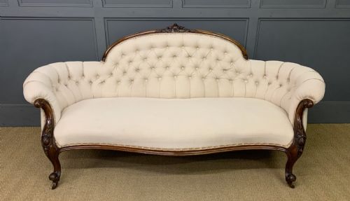 Victorian Walnut Settee