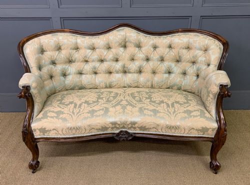 Victorian Rosewood Settee
